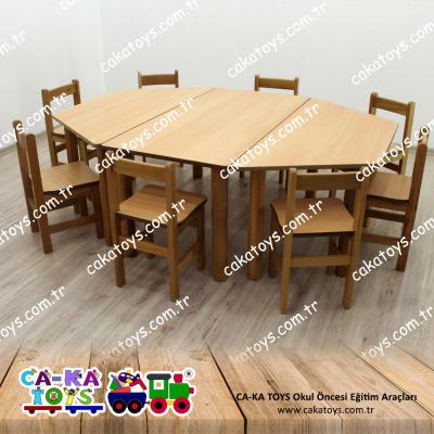 Trapez Masa Grubu / 3 Parça CK-310120